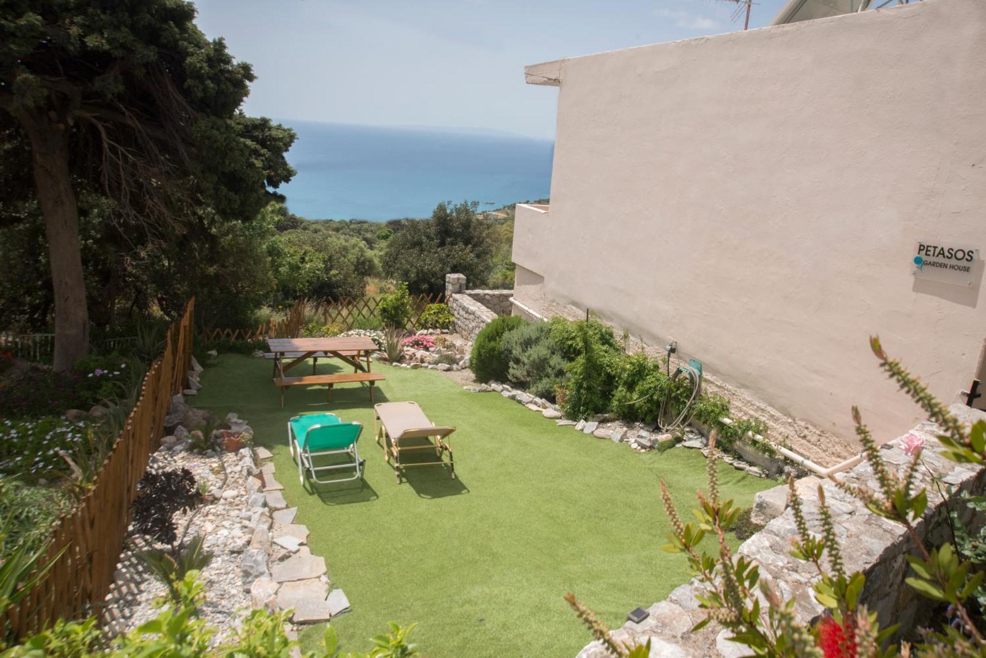 Villa Petasos House - Garden - Sea View Sellía Esterno foto