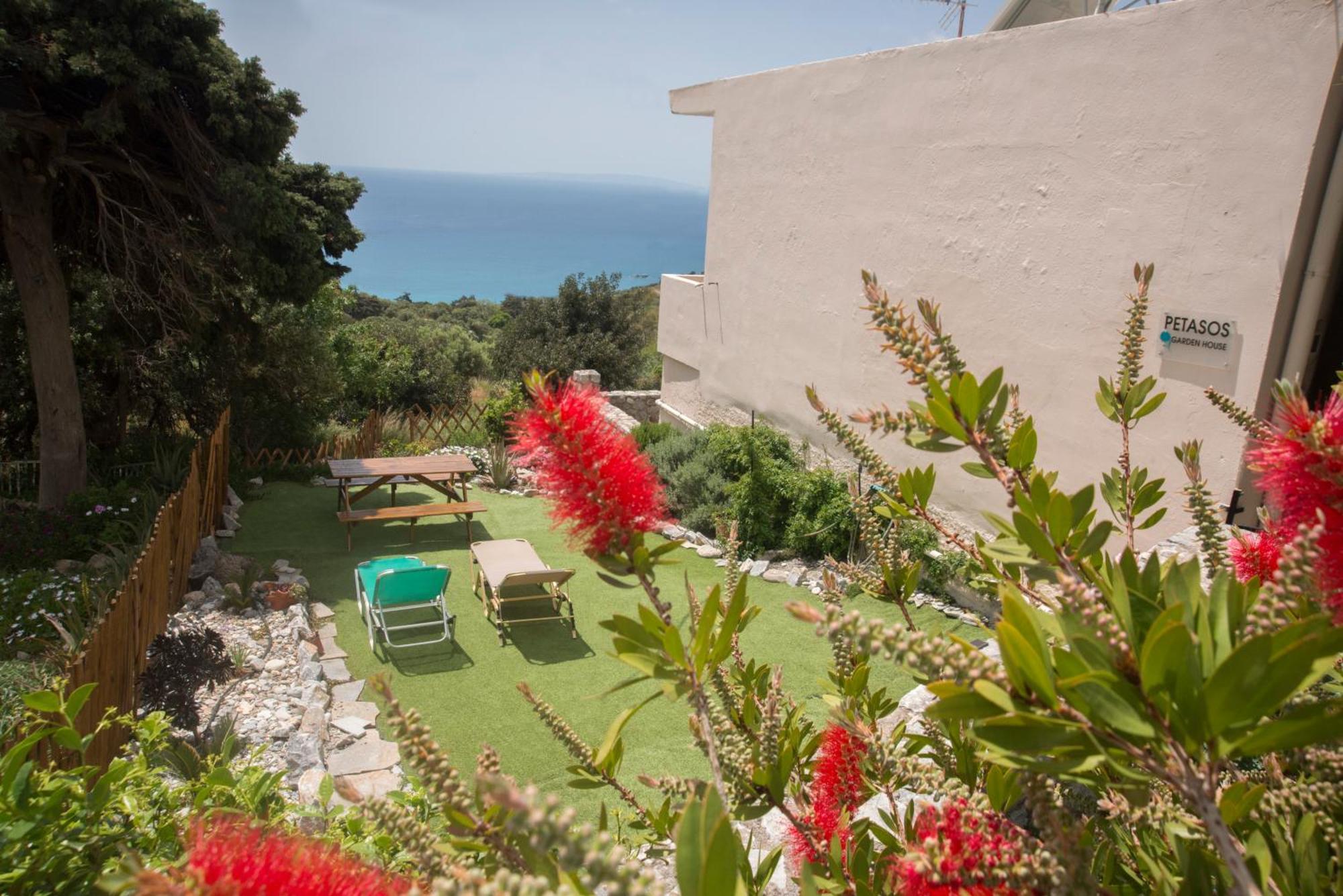 Villa Petasos House - Garden - Sea View Sellía Esterno foto