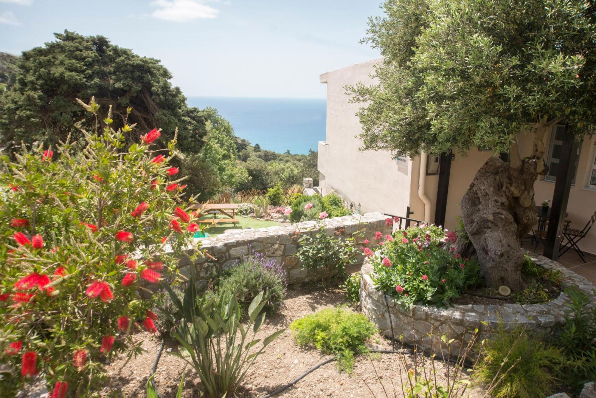 Villa Petasos House - Garden - Sea View Sellía Esterno foto
